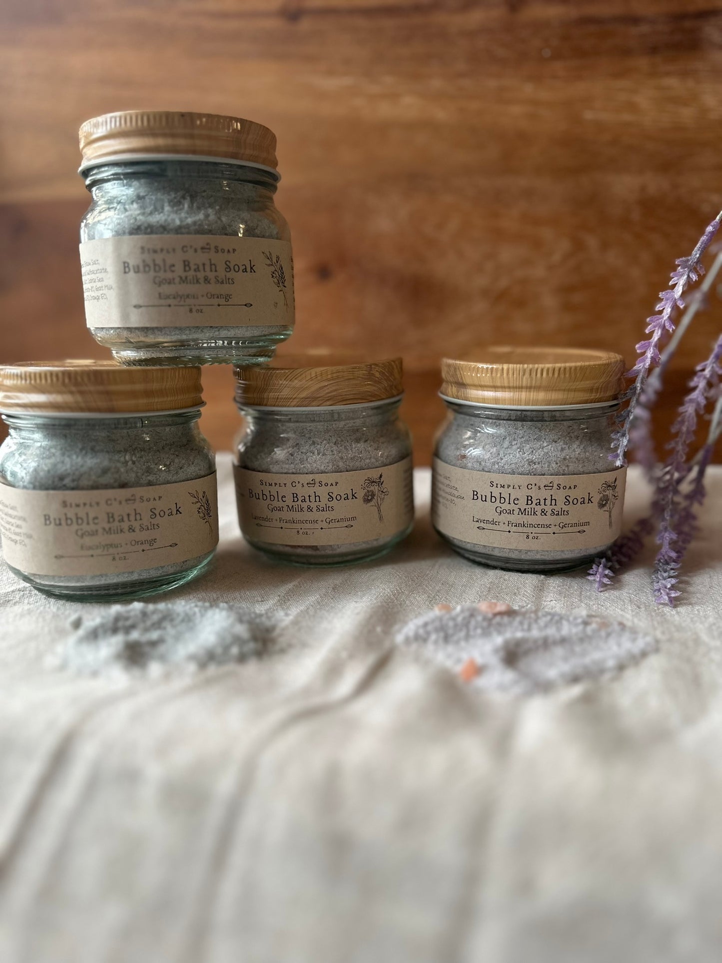 Bubble Bath Soak ~ Goat Milk & Salts ~