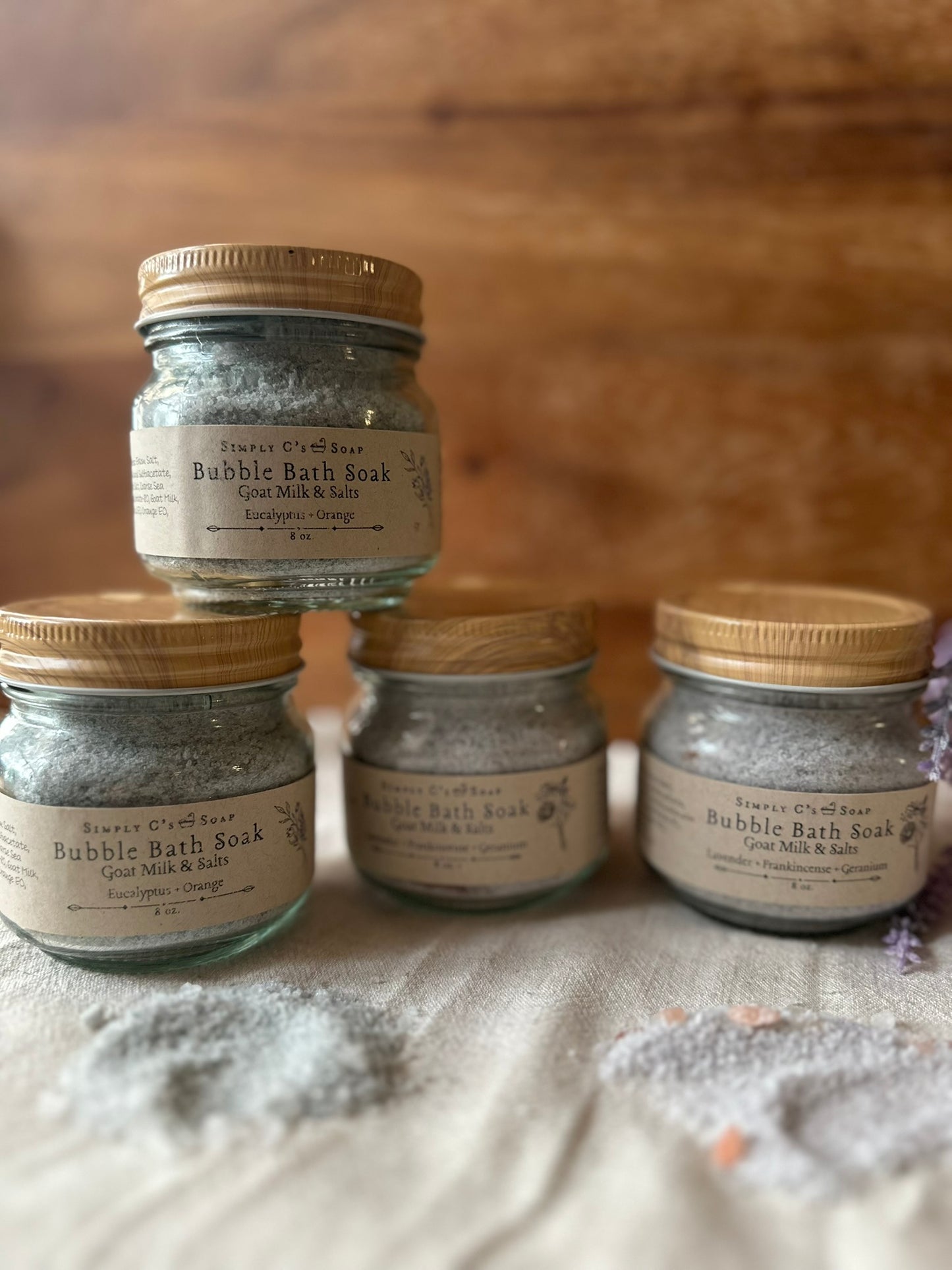 Bubble Bath Soak ~ Goat Milk & Salts ~