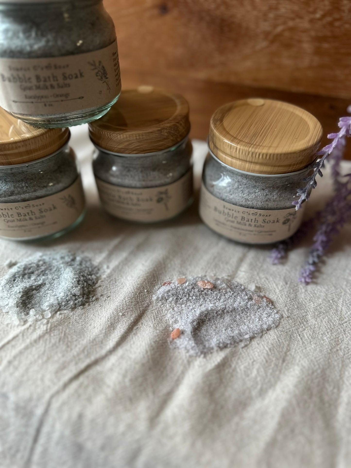 Bubble Bath Soak ~ Goat Milk & Salts ~